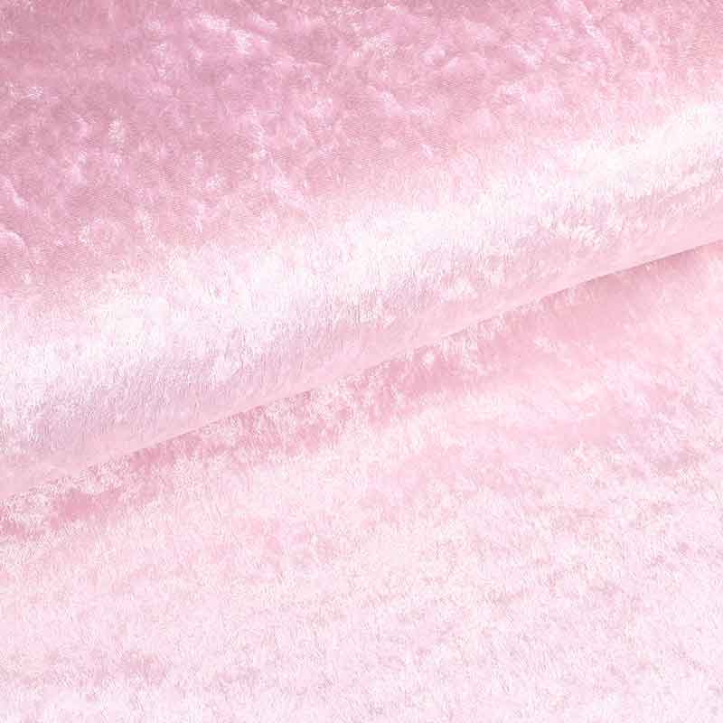 Velours de panne fabric baby pink