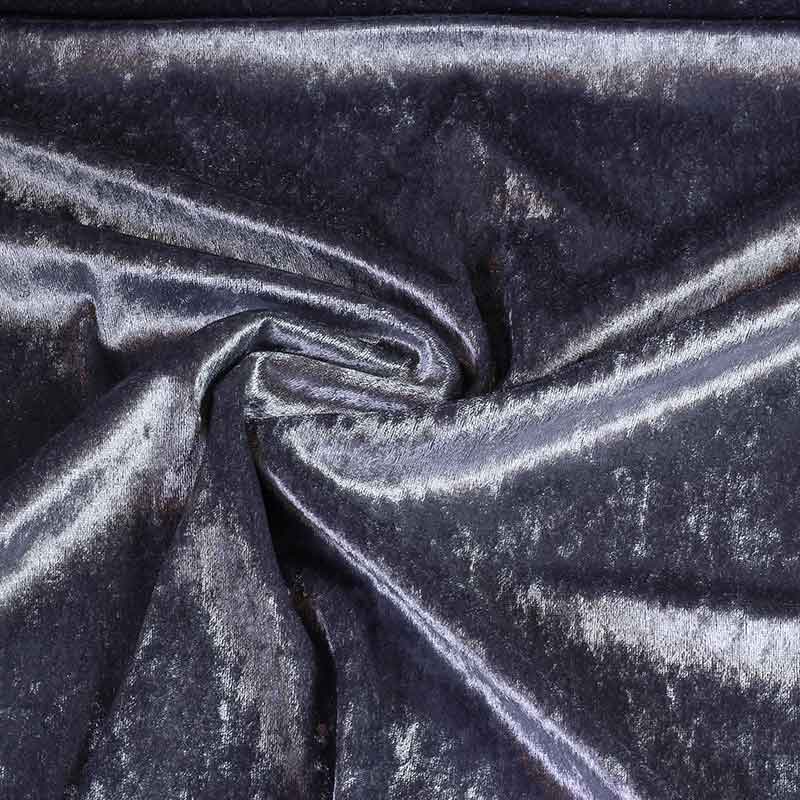 Velours de Panne fabric anthracite