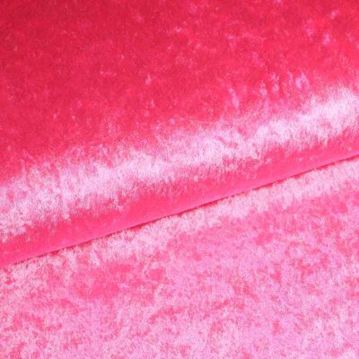 Velours de panne fabric pink