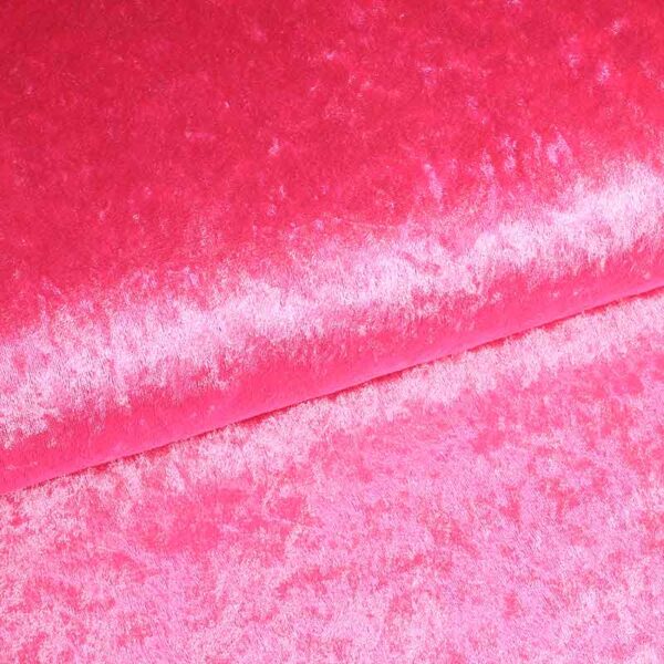 Velours de panne fabric pink