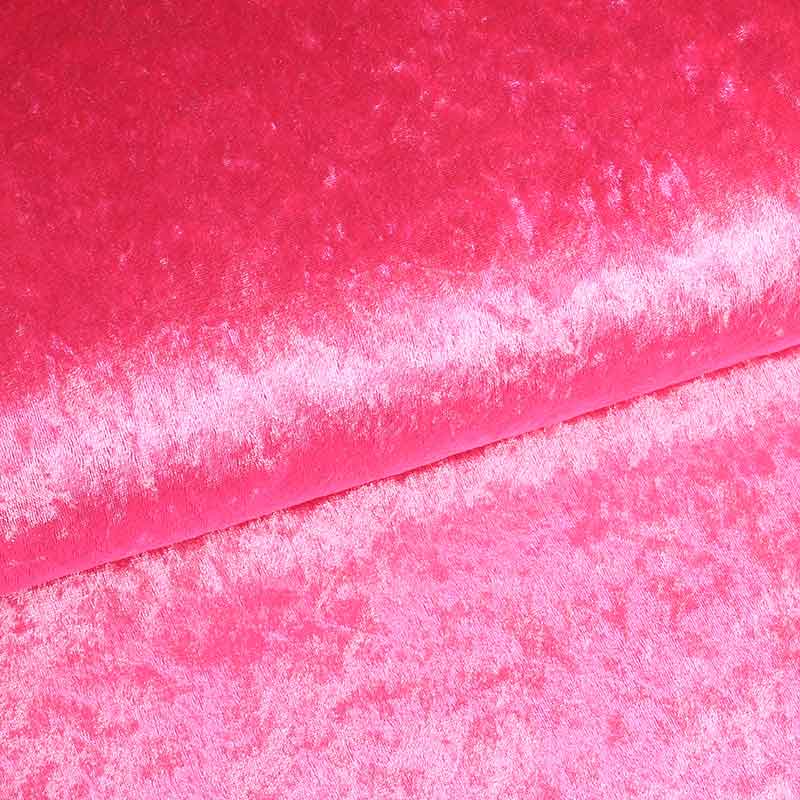 Velours de panne fabric pink