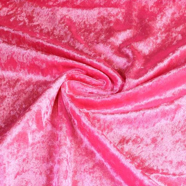 Velours de panne fabric pink