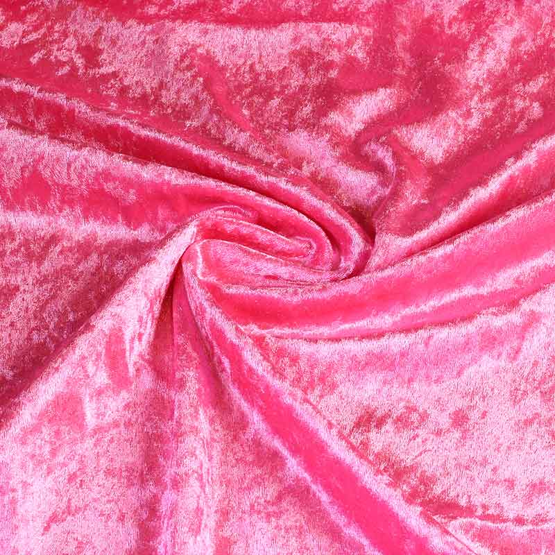 Velours de panne fabric pink