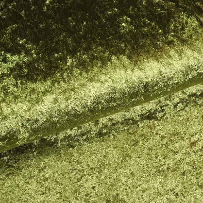 Velours de Panne fabric olive green