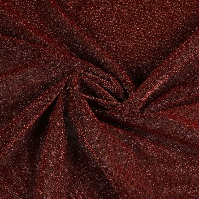 Tricot fabric lurex bronze