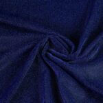 Tricot stof lurex kobalt
