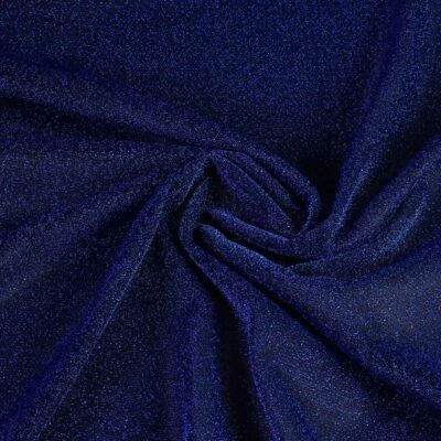 Tricot fabric lurex cobalt