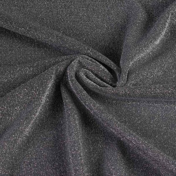 Tricot fabric lurex dark silver