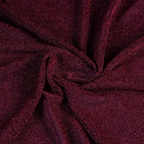 Tricot fabric lurex fuchsia