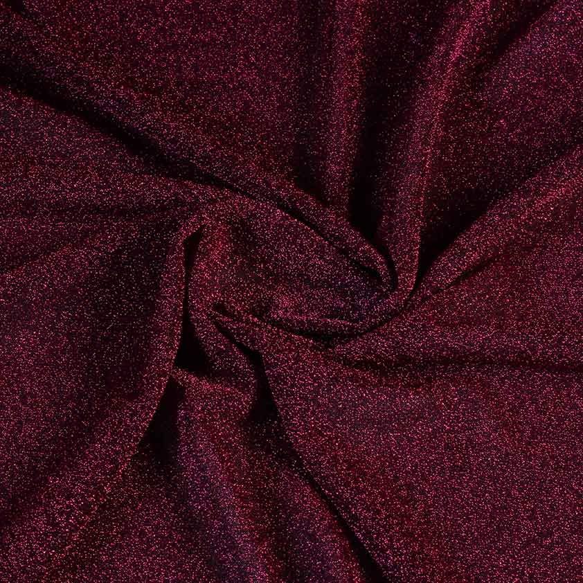 Tricot fabric lurex fuchsia