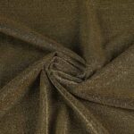 Tricot stof lurex goud