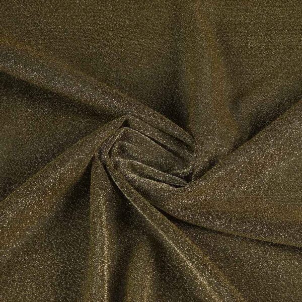 Tricot fabric lurex gold