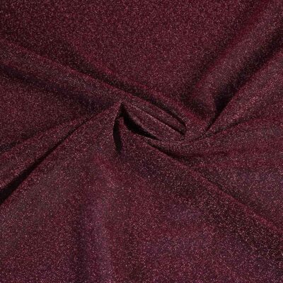 Tricot fabric lurex pink