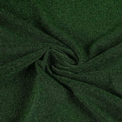 Tricot fabric lurex green