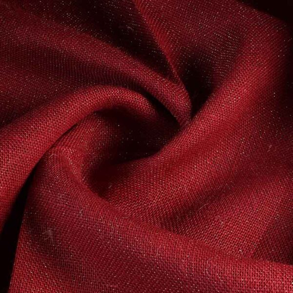 Jute lurex fabric red