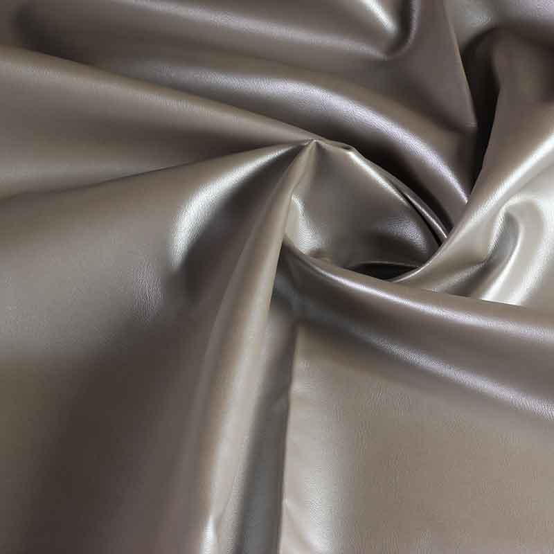 Faux leather silver