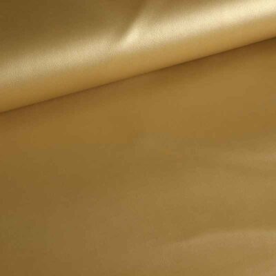 Faux leather fabric gold