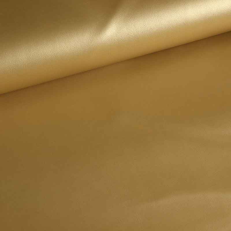 Faux leather fabric gold