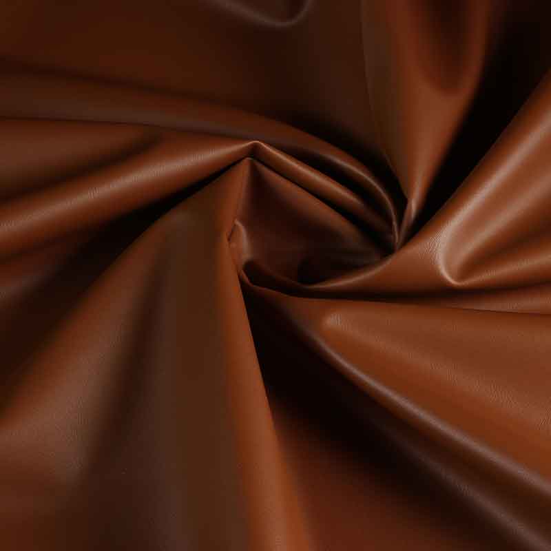 Faux leather cognac