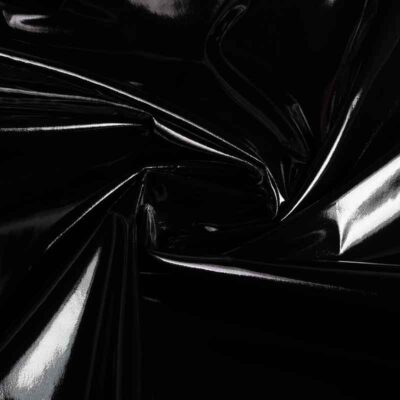 Lacquer fabric black