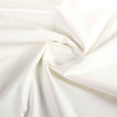 Lacquer fabric white