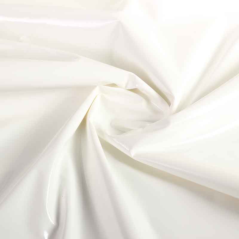 Lacquer fabric white