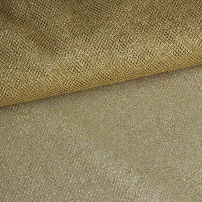 Metallic tulle gold