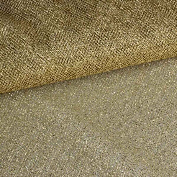 Metallic tulle gold