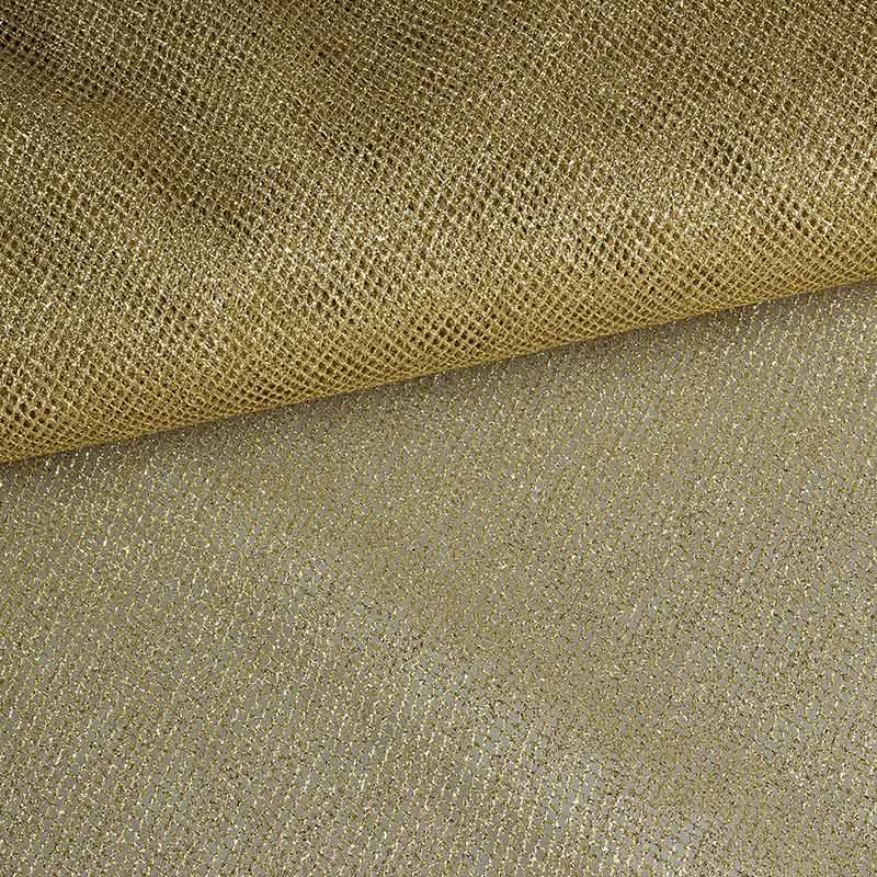 Metallic tulle gold