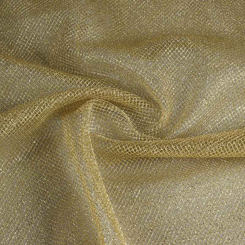 Metallic tulle gold