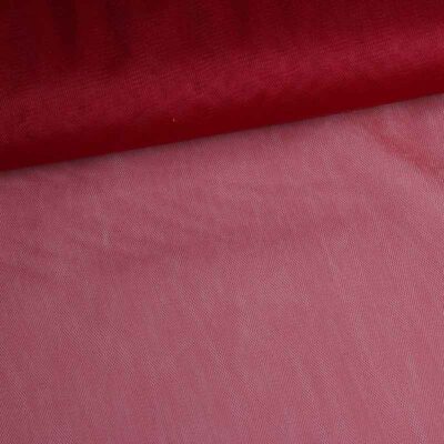 Bruidstule fabric bordeaux