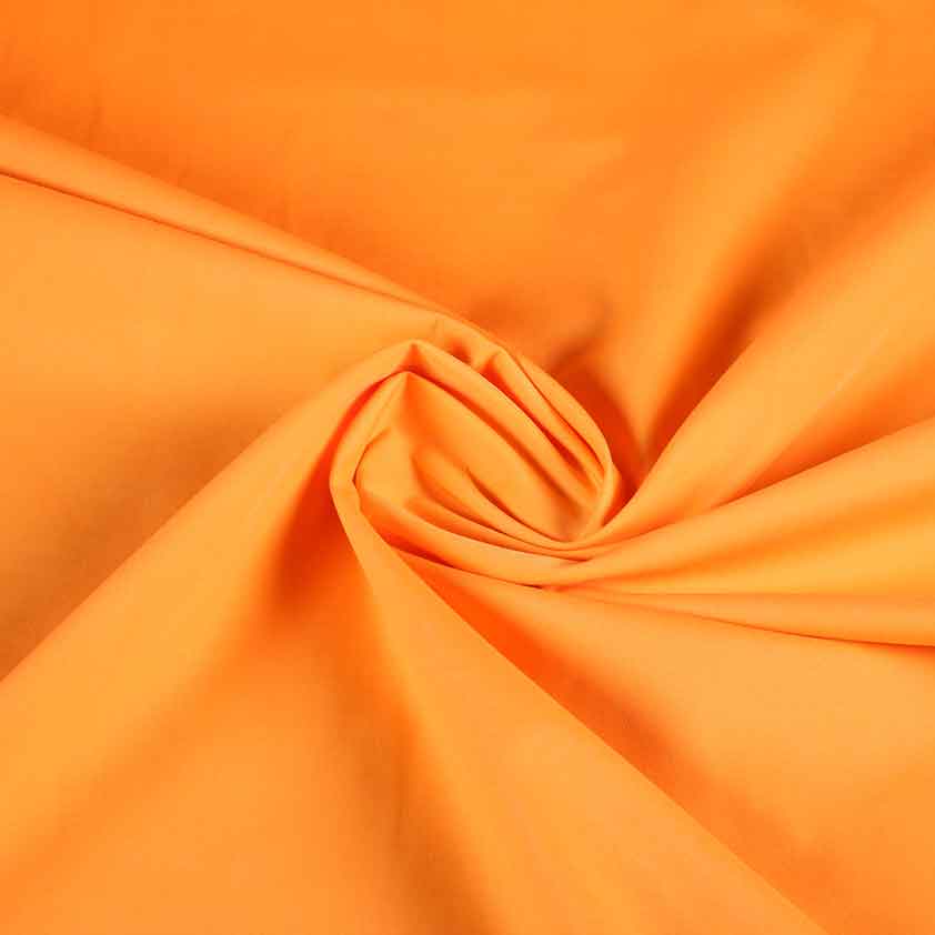 Poplin fabric orange