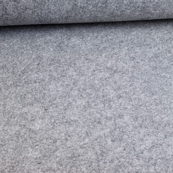 Felt fabric grey melange