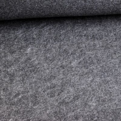 Felt fabric 3mm anthracite melange