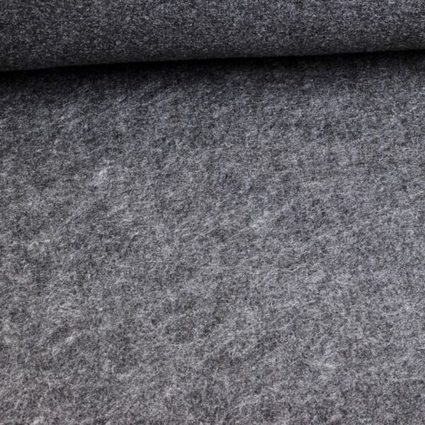 Felt fabric 3mm anthracite melange