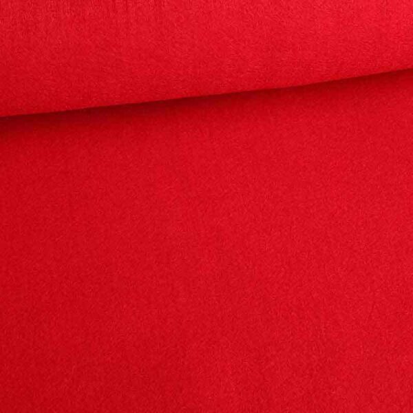 Felt fabric red 3 mm