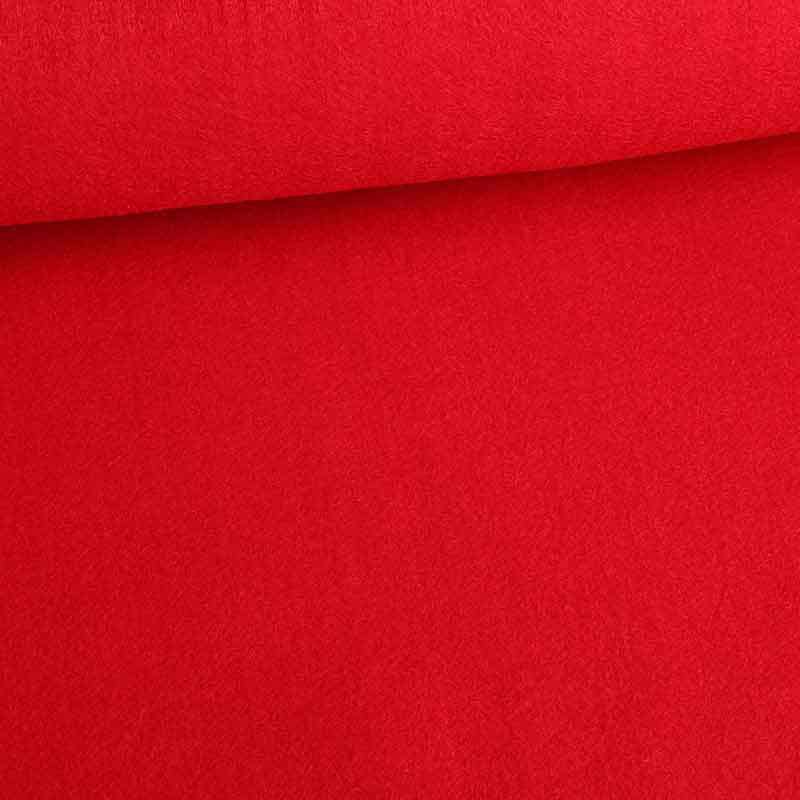 Felt fabric red 3 mm