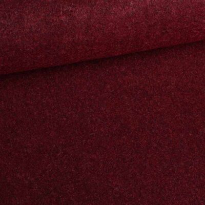 Felt fabric bordeaux melange