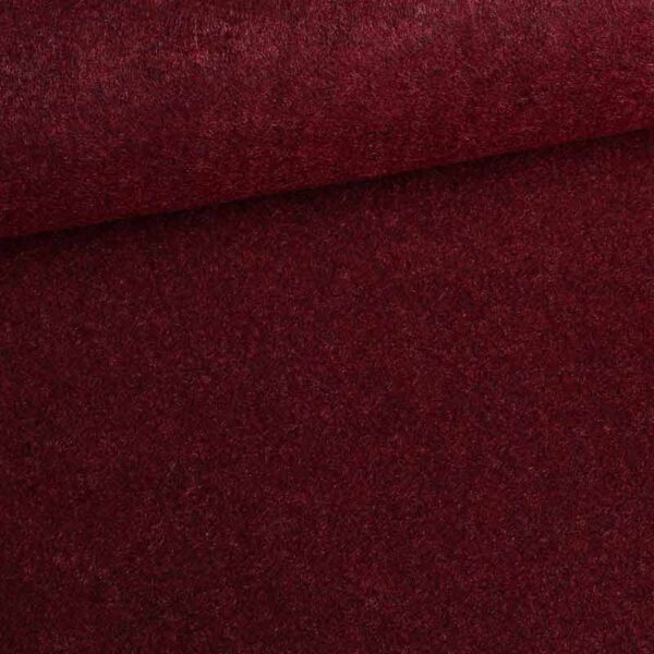 Felt fabric bordeaux melange
