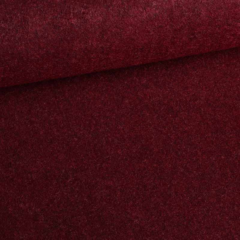 Felt fabric bordeaux melange