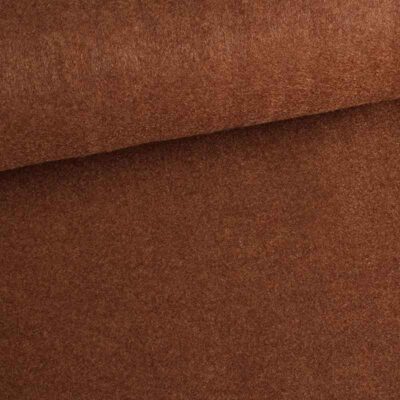 Felt fabric mocca melange