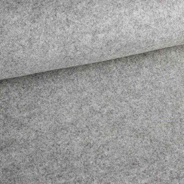 Felt fabric 2mm grey melange