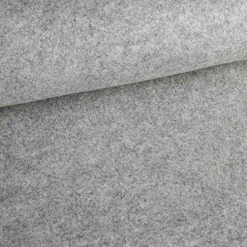 Felt fabric 2mm grey melange
