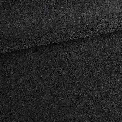Felt fabric dark anthracite melange