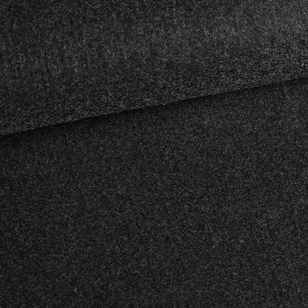 Felt fabric dark anthracite melange
