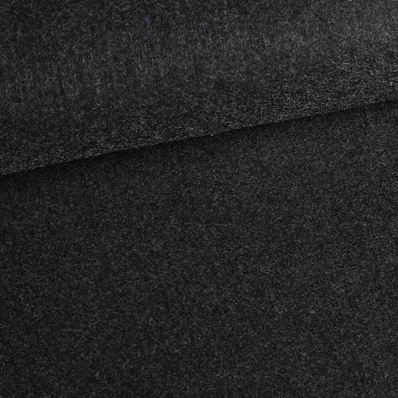 Felt fabric dark anthracite melange
