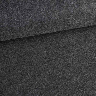 Felt fabric anthracite melange