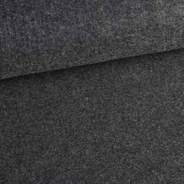 Felt fabric anthracite melange