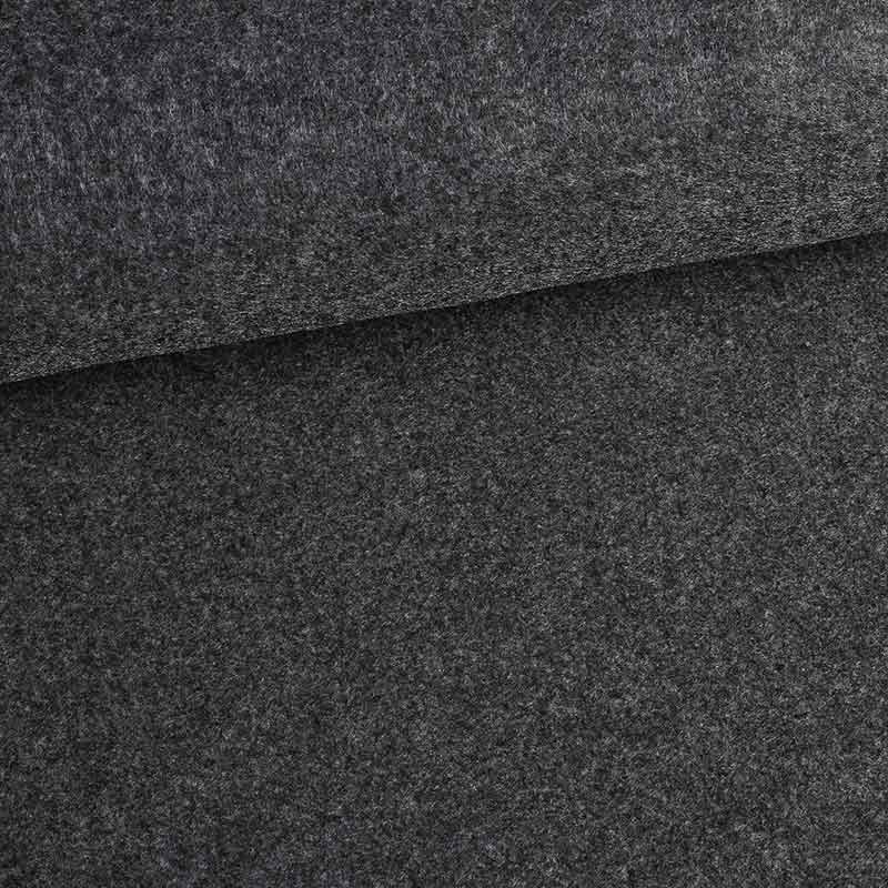 Felt fabric anthracite melange