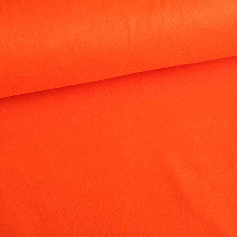 Felt fabric orange